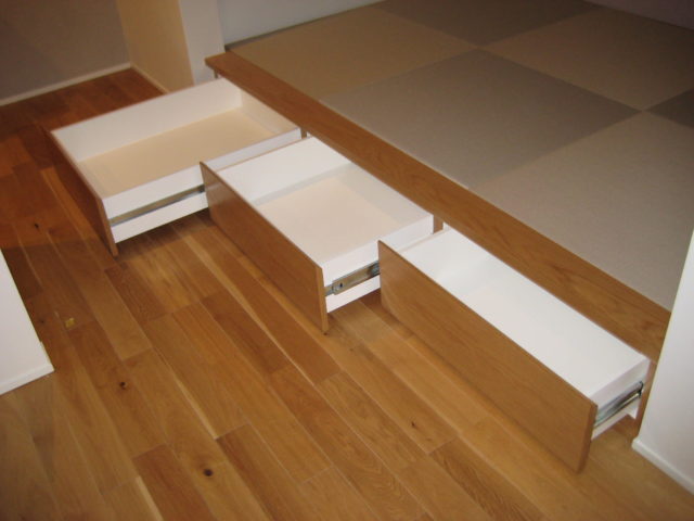 小上がり収納と琉球畳のリノベーションプラン