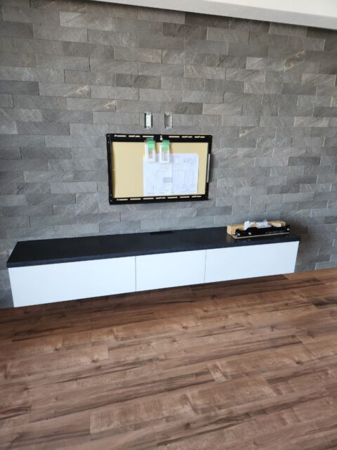 “生活感ゼロ”を叶える、造作家具、フロートテレビボード、TV台 東京都