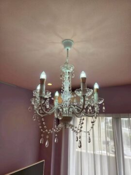 シャンデリア、クラッシックインテリア、マンションリフォーム事例